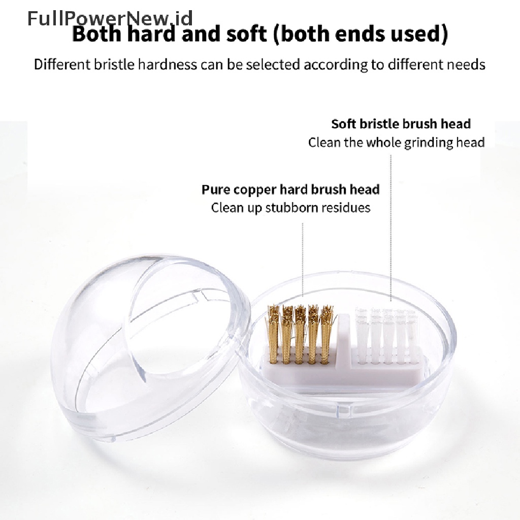 Power Professional Nail Drill Bit Brush Sikat Pembersih Kawat Plastik &amp; Tembaga Manicure ID