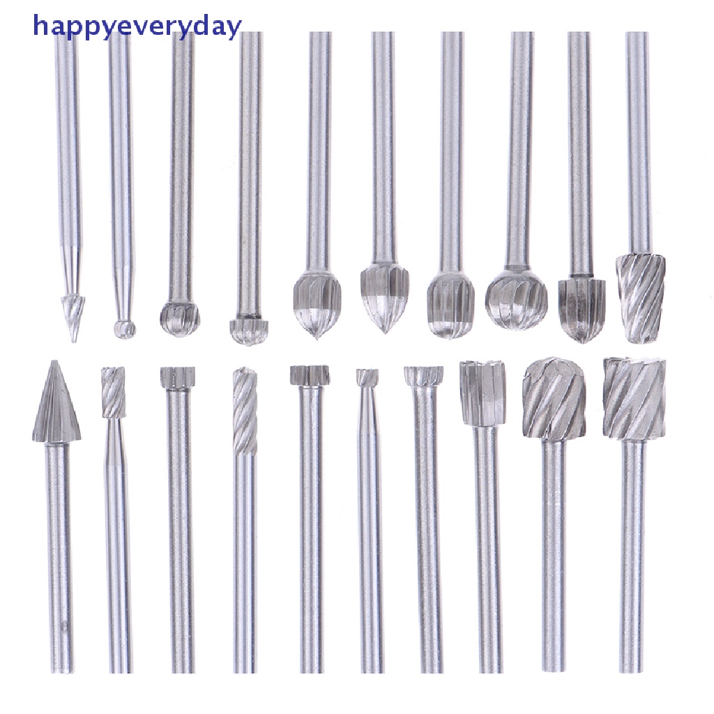 [happy] 20pcs Tungsten Carbide Rotary Point Burr Die Grinder Shank Set 3 * 40mm [ID]