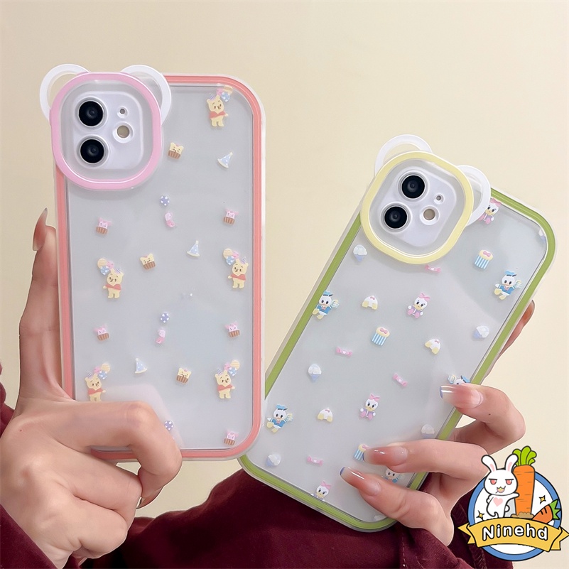 IPHONE Casing Kompatibel Untuk Iphone14 13 12 11 Pro Max X Xr Xs Max SE 8 7 6 6s Plus Ins Warna Solid Bening Casing Ponsel Transparan Pasangan Tahan Gores Shockproof Lembut Cover Pelindung