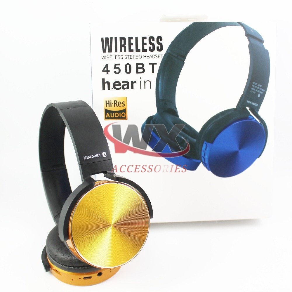 Headset Headphone SONY 450BT Wireless Bluetooth Stereo  Earphone