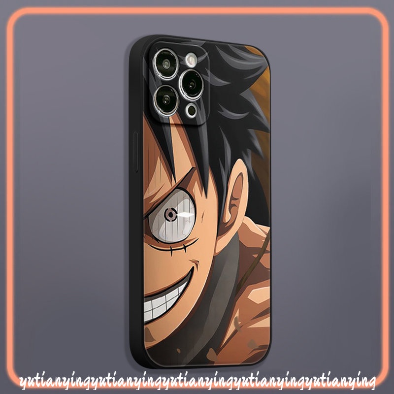 Casing Anime One Piece Luffy Solon Trendi Oppo A17 A95 A54 A12 A57 A55 A53 A15 A94 A96 A7 A16 A76 A31 Reno 8T 8 7 6 5F 5 A5 A52 A5s A3s A16E A36 A9 A74 Casing Tepi Lurus