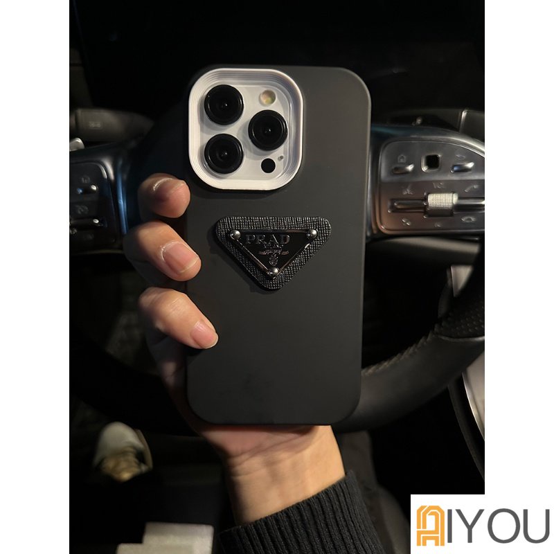 Casing Ponsel Silikon Lembut Ramah Kulit 3D Pradaa Desain 3in1 Untuk iPhone 14 Pro Max Plus 13 12 11 Pro Max XS XR X X8 7 6 6S Plus+SE 2020 Casing Ponsel Anti Jatuh