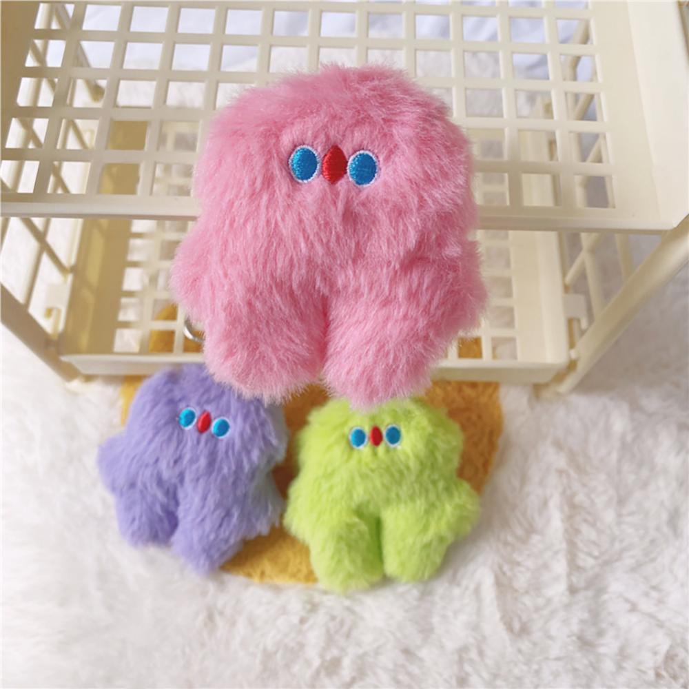 Timekey Lucu Mewah Monster Kecil Mainan Kartun Hewan Boneka Liontin Kunci Mobil Tas Dekorasi Liontin Ulang Tahun Plushies Mainan DGA1