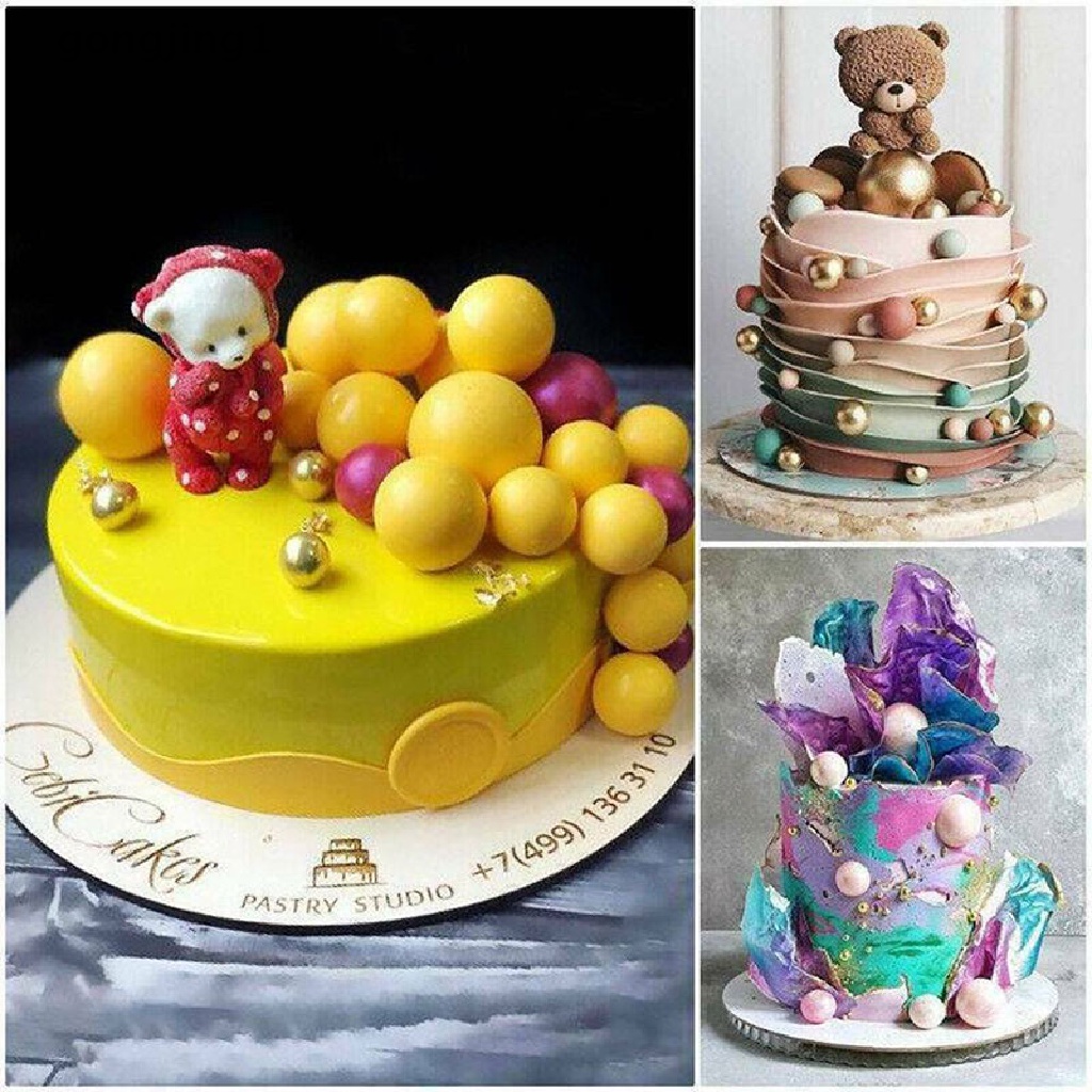 Ggg DIY 3D Manik Mutiara Cetakan Silikon Coklat Fondant Kue Decorag Sugar Mold ID