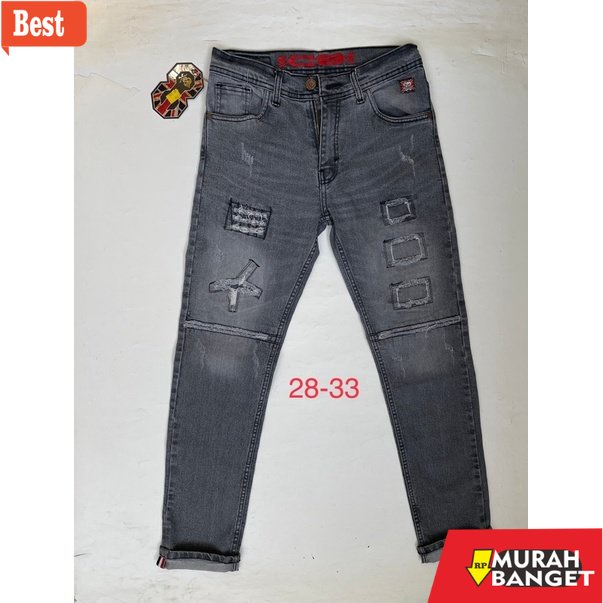 riped jeans terbaru- Celana Sobek Pria/Celana Denim Sobek Pria/Celana Panjang Sobek/Celana Jeans sob