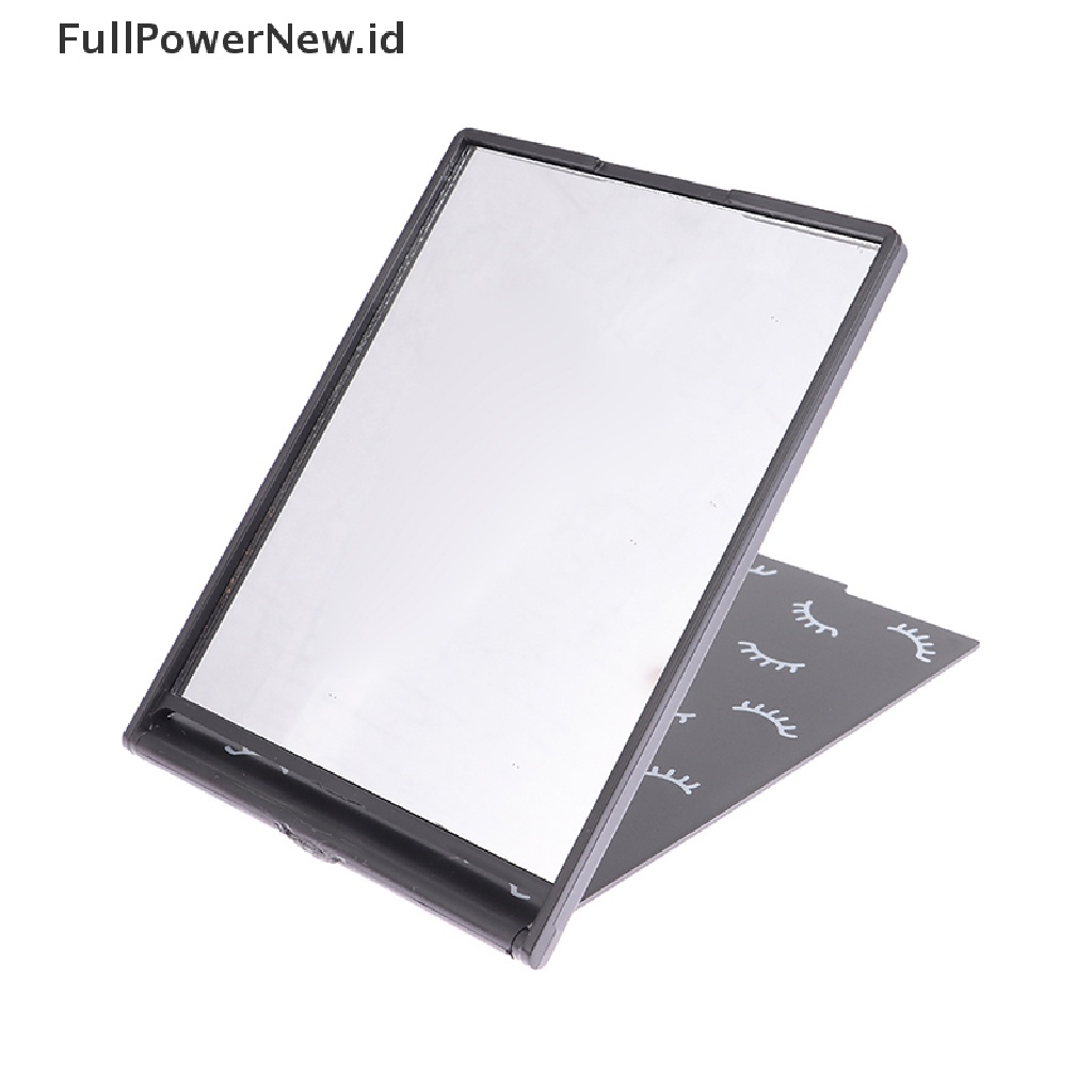 Power Hand Held Mirror Barber Lady Square Makeup Vanity Mirror Cermin Rias ID