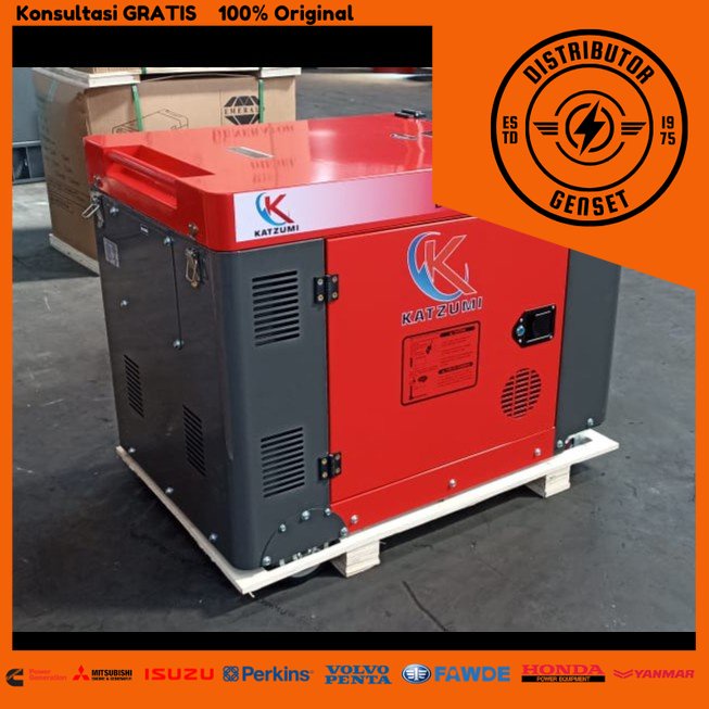 Genset 10 KVA Silent Katzumi KZ12800US - Genset Solar Diesel | Genset Silent