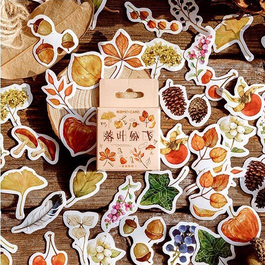 

Sticker Deco Sticker Journal Scrapbook Stiker Diary Fall Leaves deco