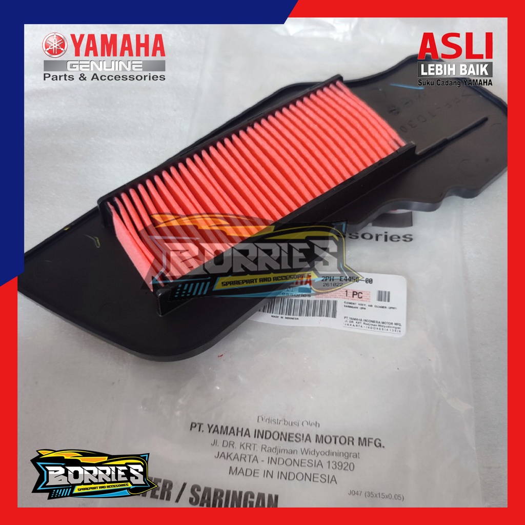 FILTER BUSA SARINGAN UDARA MIO M3 125 X RIDE 125 SOUL GT 125 LED 2PH-E4450-00 ASLI YAMAHA