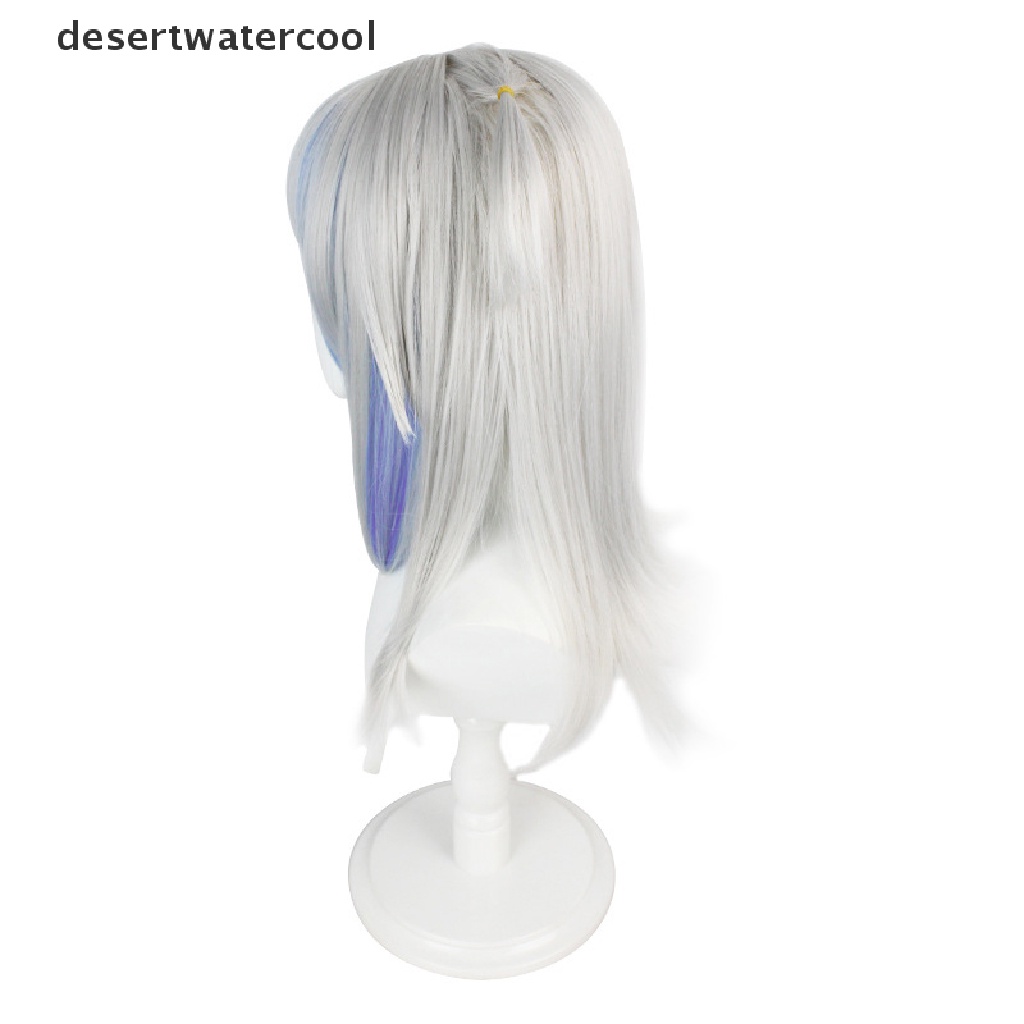 Deid Anime Hololive Gawr Gura Cosplay Wig Tahan Panas Wig Sintetis Halloween Cosplay Pesta Dekorasi Dewasa Props Martijn