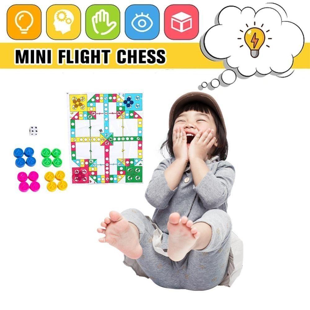 Needway  5set Mainan Catur Penerbangan Mainan Puzzle Jump Checkers Giveaway Hadiah Ulang Tahun Pesta Permainan Interaktif