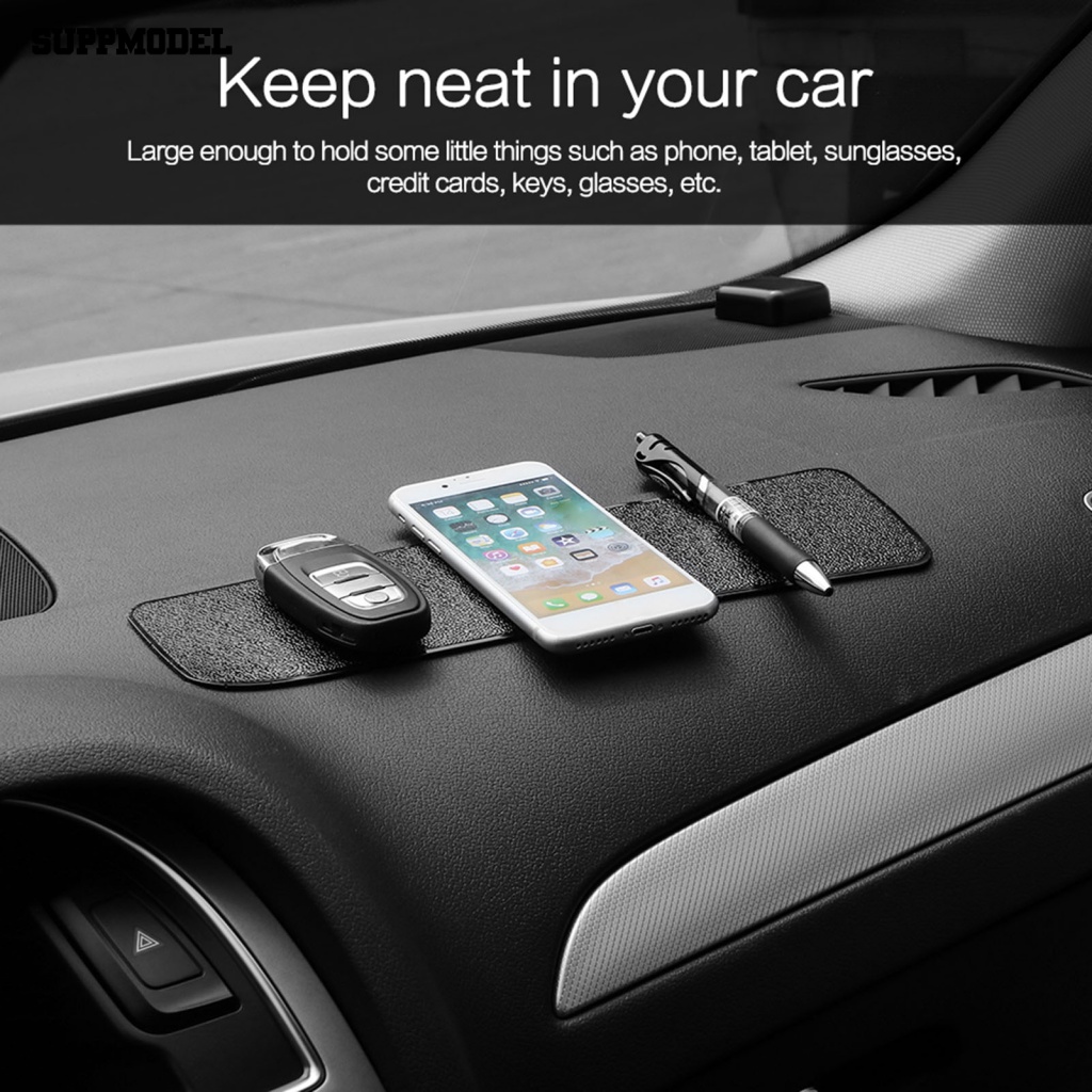 Suppmodel Super Panjang Dashboard Mobil Anti-slip Mat Non-slip Pad Kulit Imitasi Phone Holder Aksesoris Kendaraan