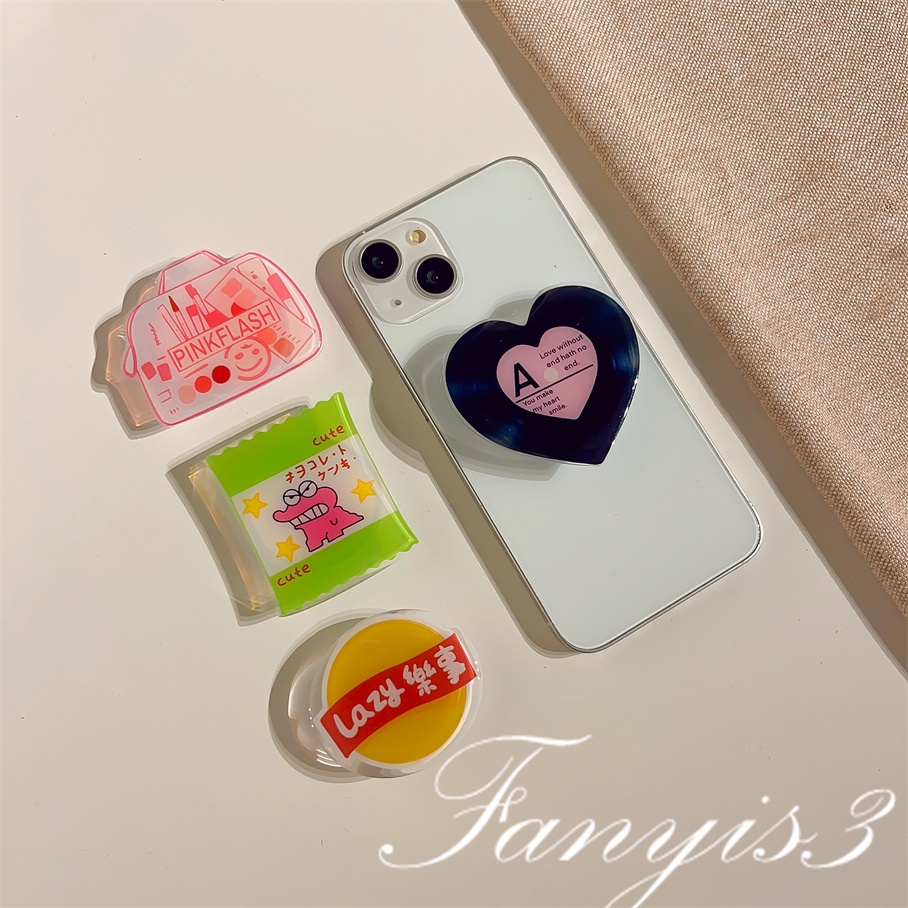 Tas Permen Lucu Telepon Stent Airbag Dapat Ditarik Dan Lipat Malas Bracket Kesederhanaan Braket Multi-Fungsi Ditarik Stand Holder