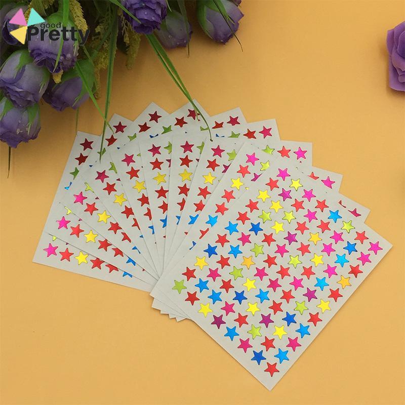 10Pcs/Set Stiker Bintang Colorful Reward Stickers Alat Tulis - PD