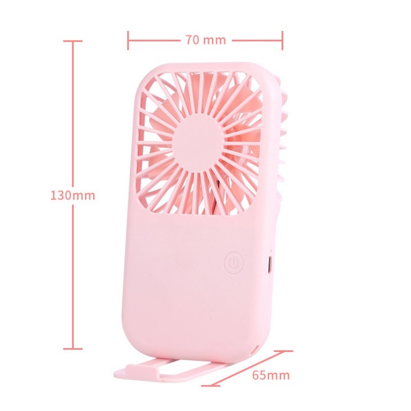 Kipas Angin Listrik Kecil Genggam Portabel USB Rechargeable/3Gears Adjustable Angin Kencang Mini Fans/Kipas Berdiri Telepon Standable Desktop Kreatif