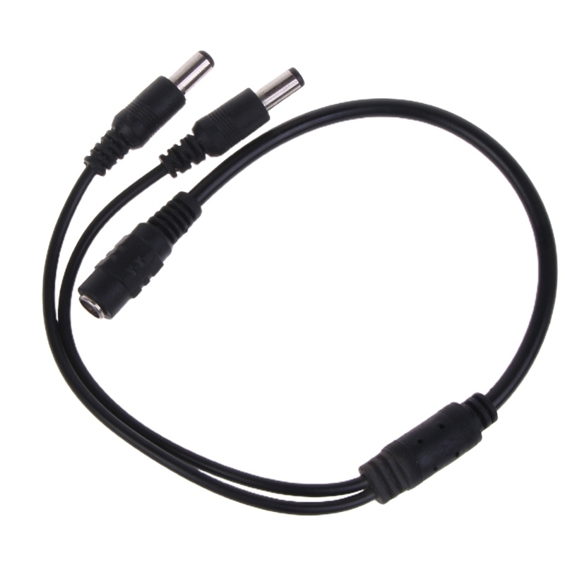 Cre High-quality 1Female to 2Male 5.5mmx2.1mm DC Power Supply Cable Y Splitter Adapter Kabel Maksimal 120W Splitter Cord