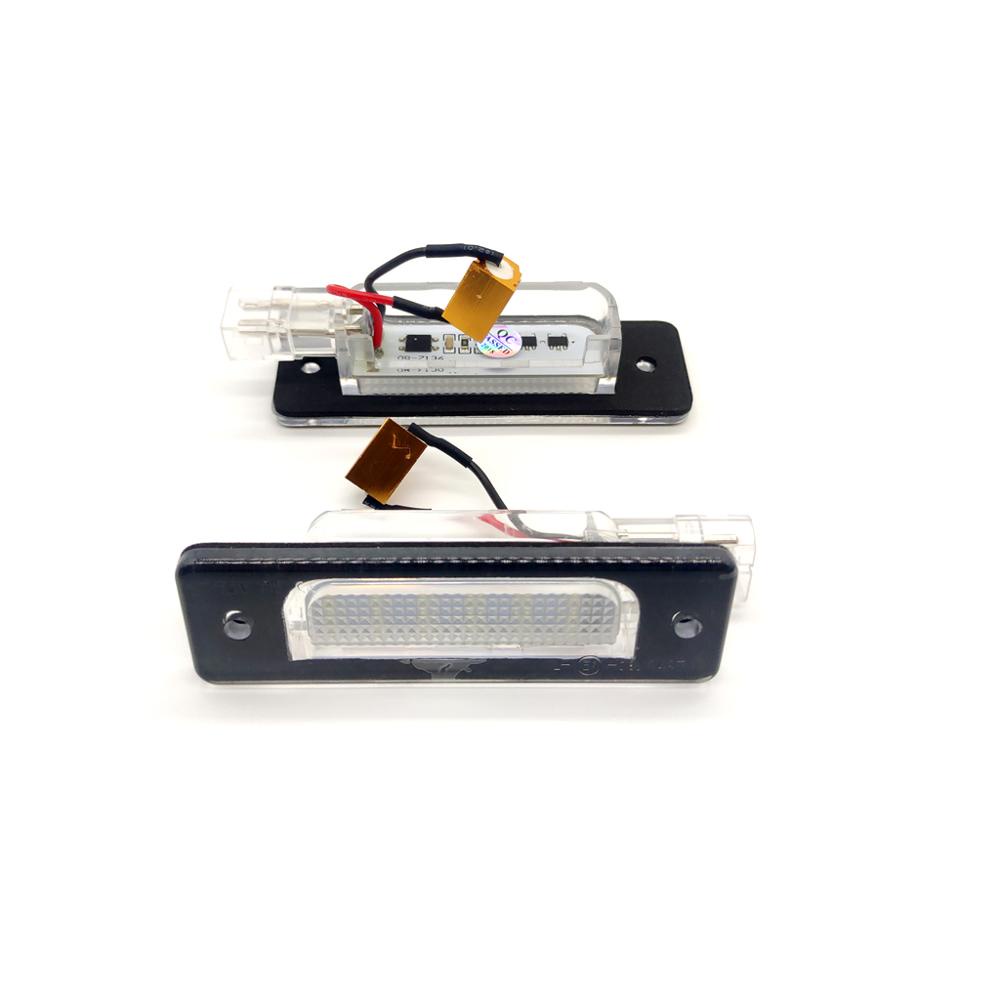 2pcs Hight Brightness White LED Plat Lampu Nomor Plat Lampu Untuk BMW 5-series E34 518i 520i 525i 7-series E32 730i 740i 750i