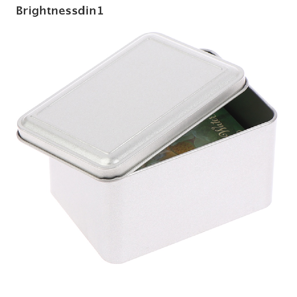 [Brightnessdin1] 110x80x65mm Tinplate Tarot Card Storage Box Koleksi Kartu Permainan Ramalan Butik