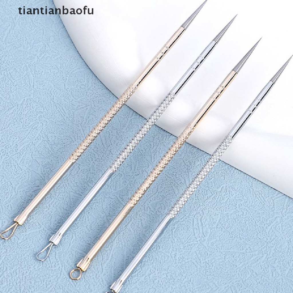 [tiantianbaofu] 1pc Penghilang Komedo Jerawat Extractor Popper Jerawat Noda Komedo Komedo Alat Butik