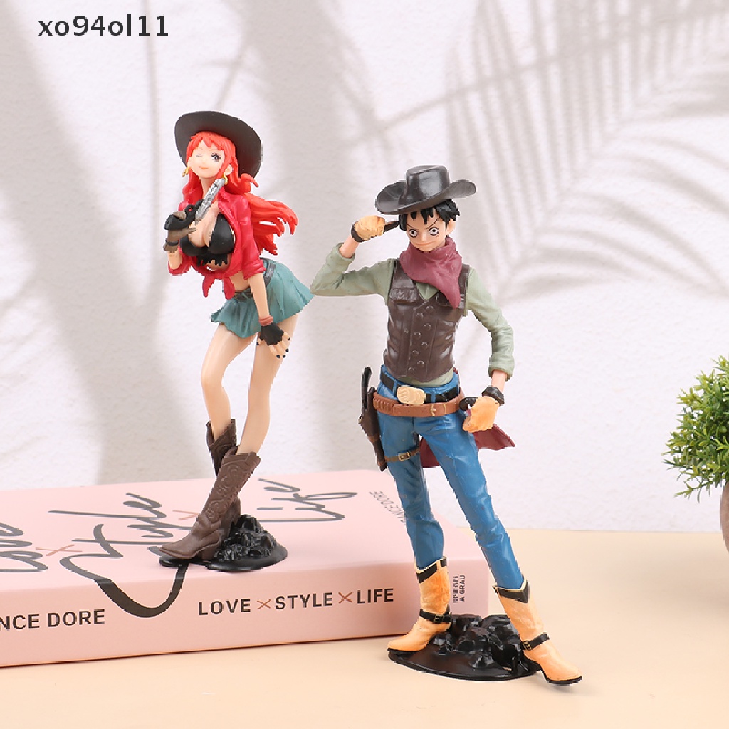 Xo Luffy Figure Treasure Cruise World Journey Koboi Luffy Nami Model Patung Mainan OL