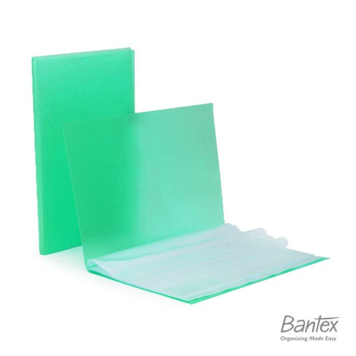 

Bantex Clear Holder Polos Folio F4 20 Lembar Trendy Green