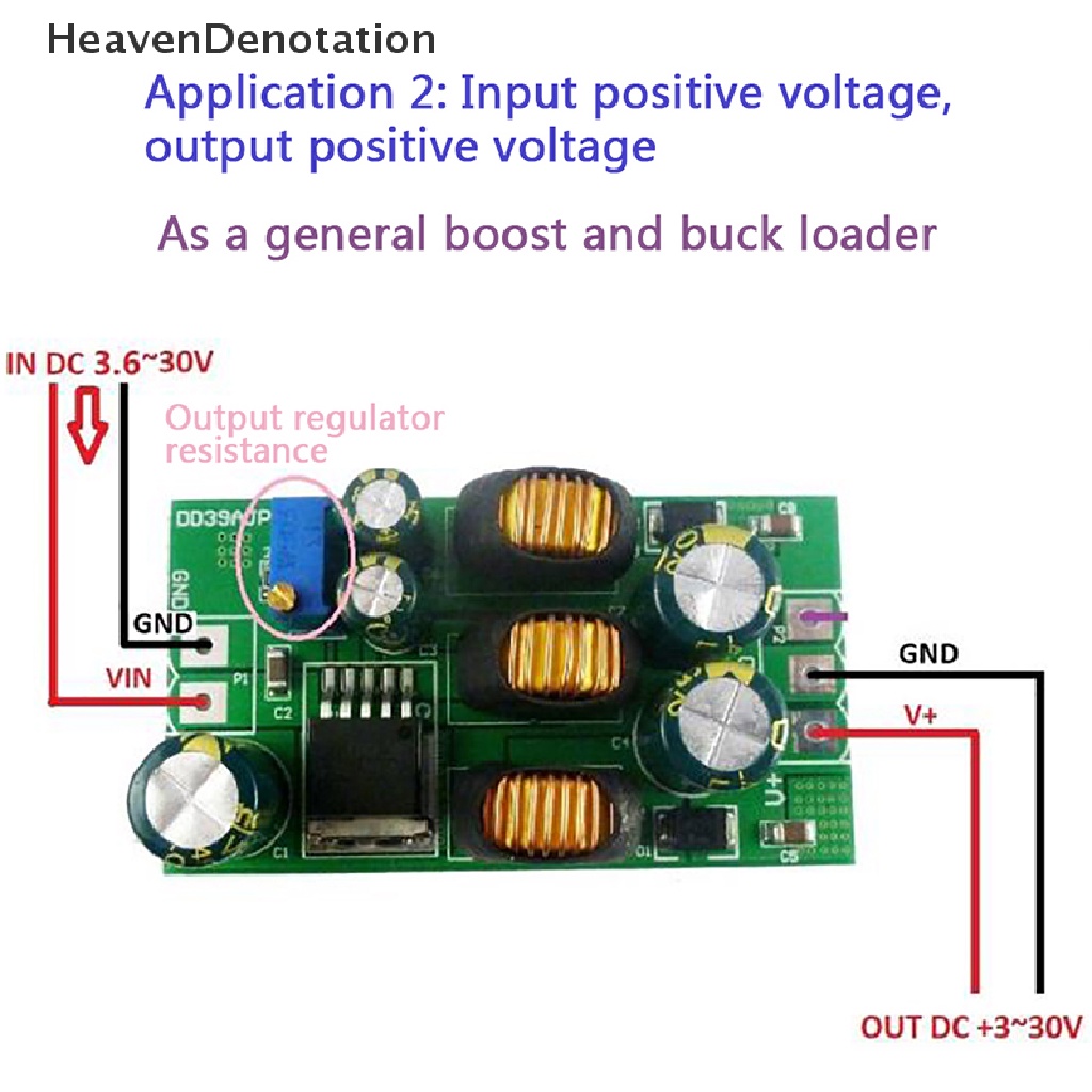 [HeavenDenotation] 20w ±5v S/D ±24Konverter boost power supply output Ganda Positif &amp; Negatif HDV