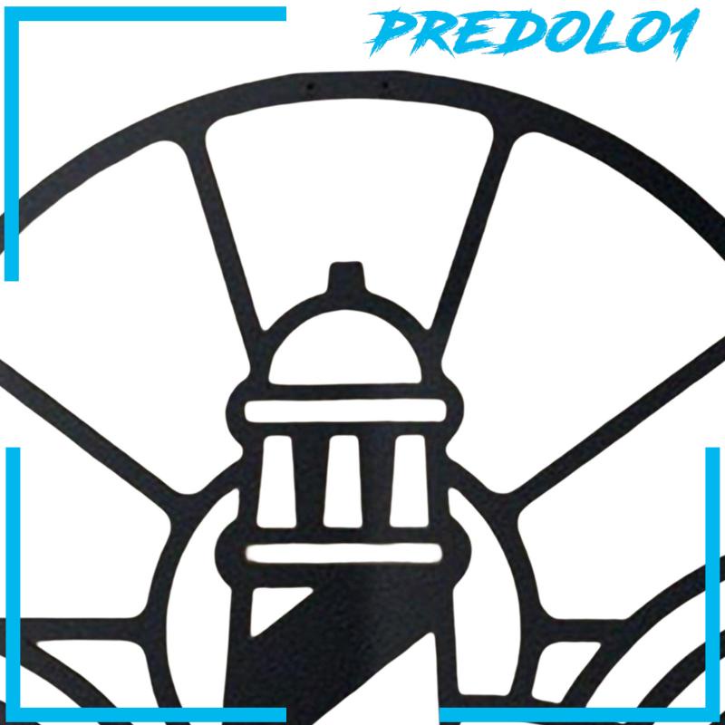 [Predolo1] Liontin Mercusuar Patung Dinding Bahan Metal Untuk Dapur Farmhouse Outdoor