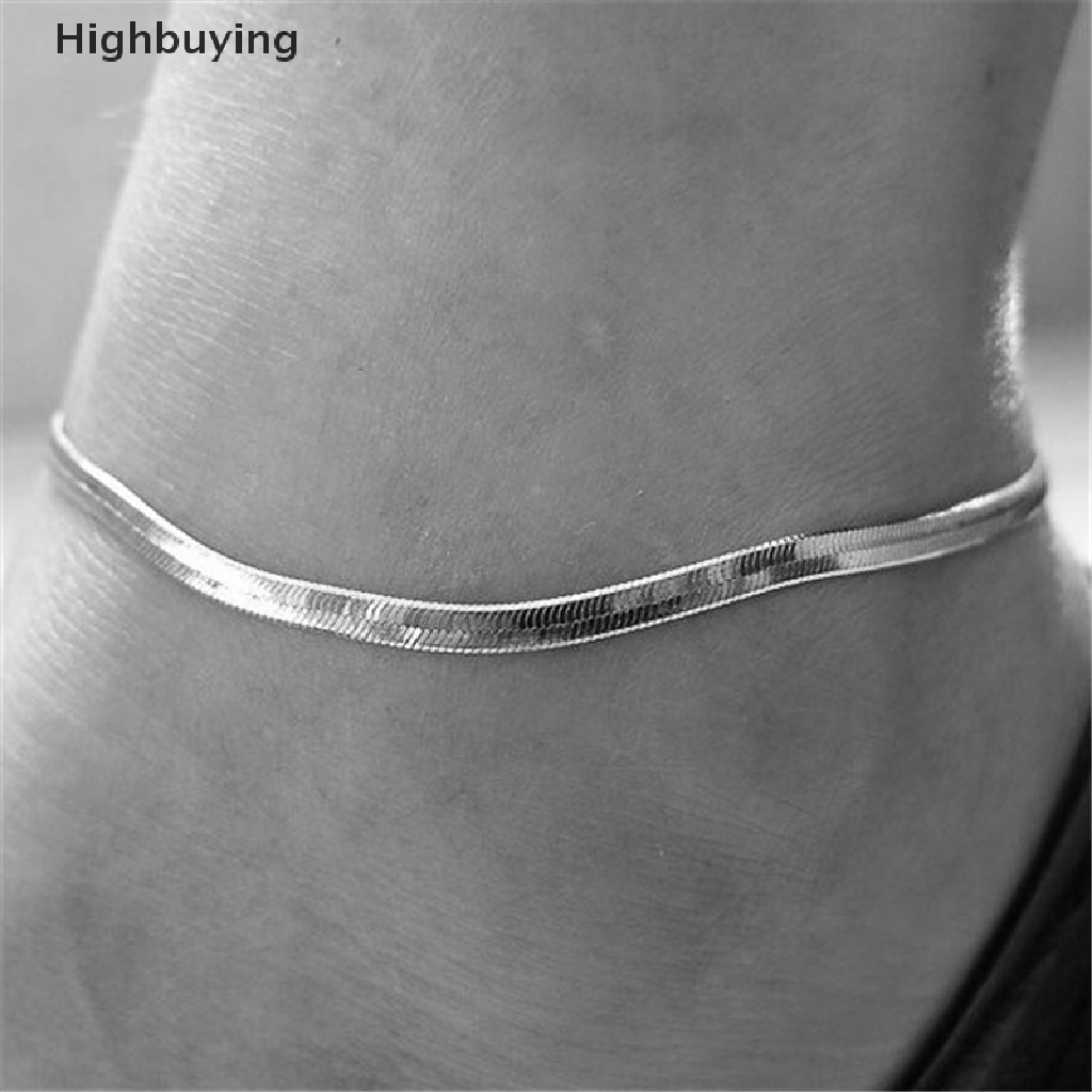 Hbid 1Pc Gelang Kaki Rantai Silver/Gold Plated Gelang Kaki Perhiasan Kaki Perhiasan Pantai Glory