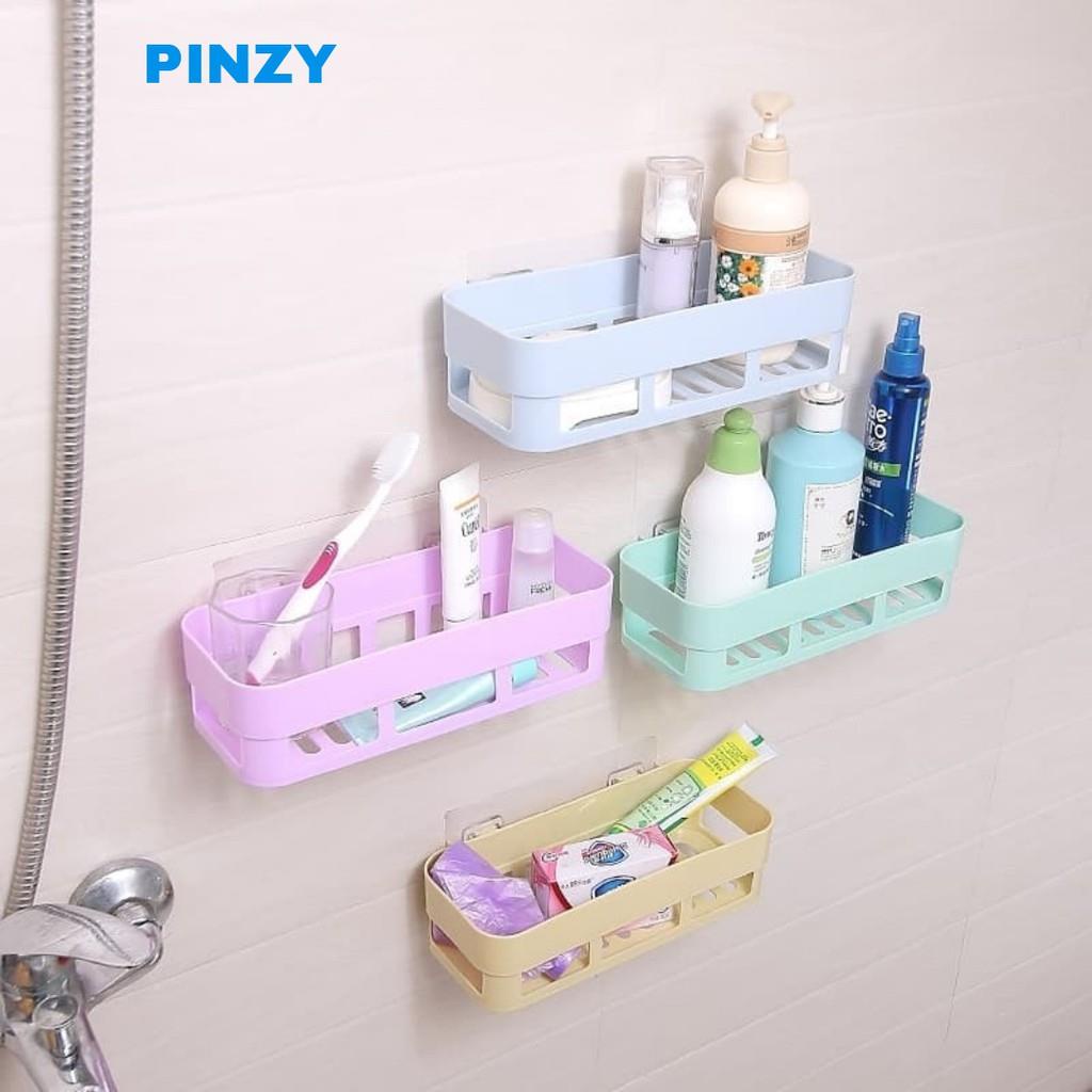 Rak Toilet Kotak - Rak Tempel Dinding Kamar Mandi