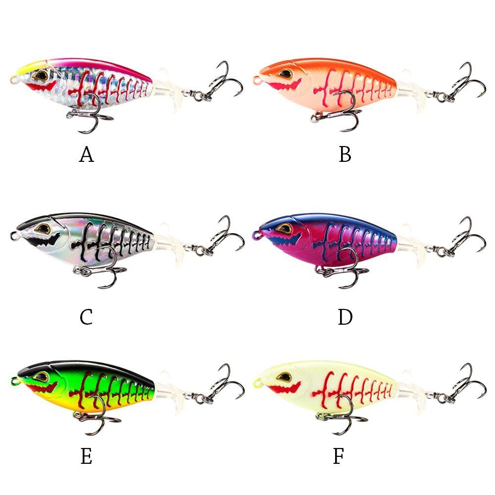 TOP Umpan Pancing Lifelike Eye Bass Rotating Tail 2segment VMC Hooks