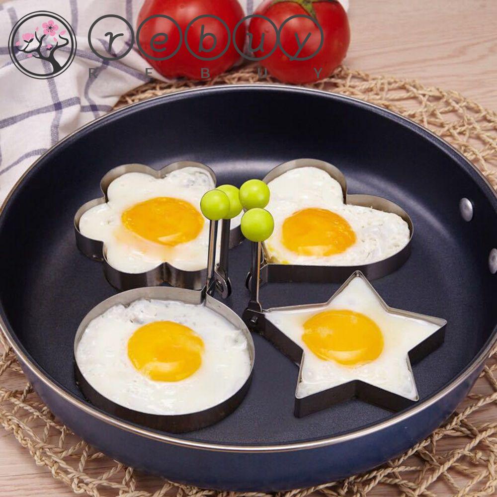 Rebuy Cetakan Penggorengan Telur Gadget Masak Alat Dapur Cetakan Omelet Telur Goreng Stainless Steel