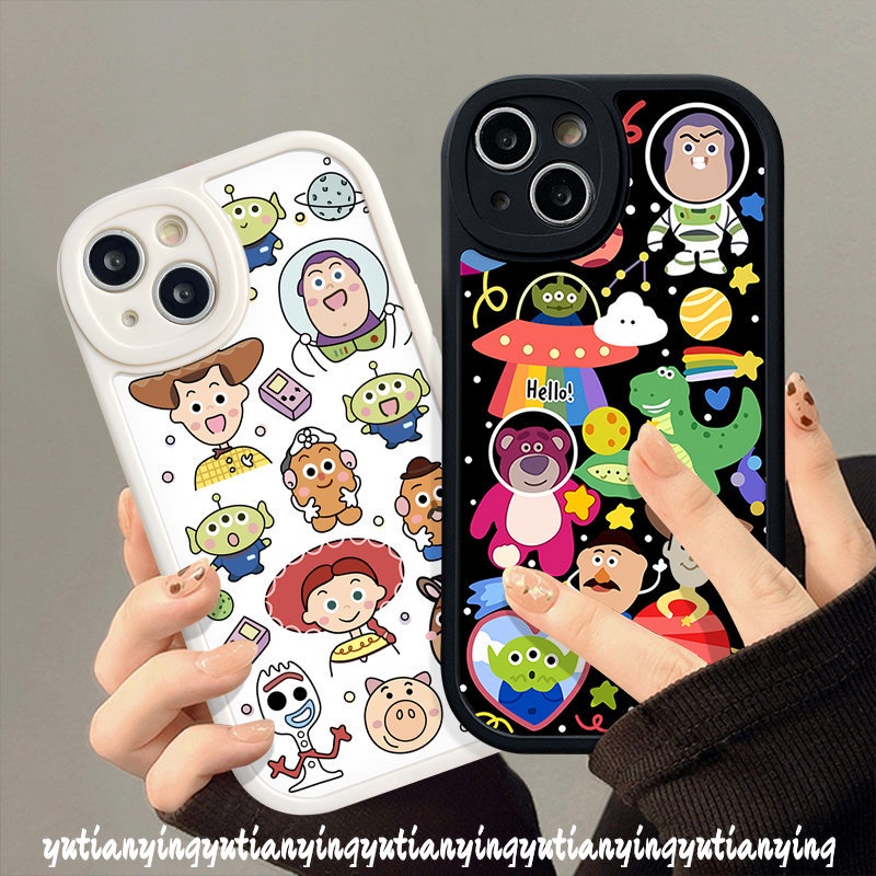 Cute Cartoon Sticker Casing Infinix Hot 11 10s 9 10T 11s 10 Play Smart 6 5 Hot 10T 11 11s 10 Lite 10s Toy Infinix Note 8 Story Tpu Silicon Soft Phone Cover