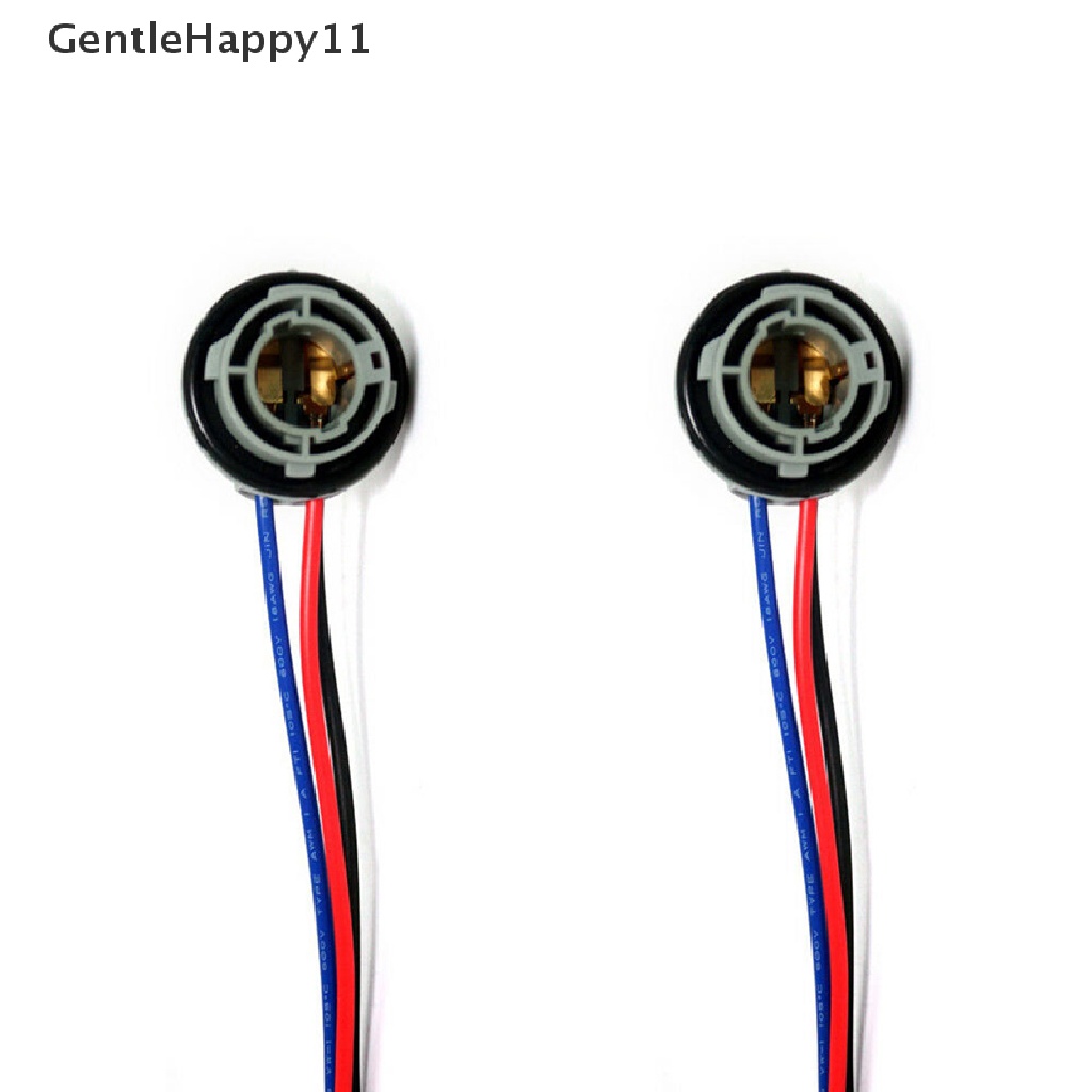 Gentlehappy 2Pcs 1157socket Bohlam BAY15D Lamp Holder Adapter Base Konektor Untuk Lampu Rem id