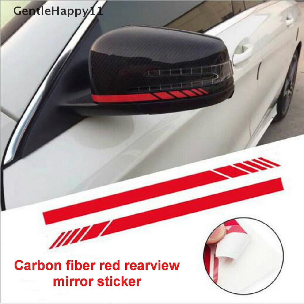 Gentlehappy 2Pcs Mobil Styling SUV Vinyl Grafis Stiker Spion Samping Decal Garis DIY id