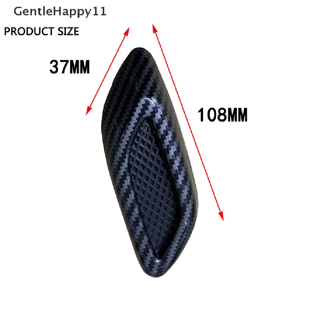Gentlehappy 2PCS Mobil Side Vent Air Flow Fender Intake ABS Simulasi Otomatis Ventilasi Samping Styling id