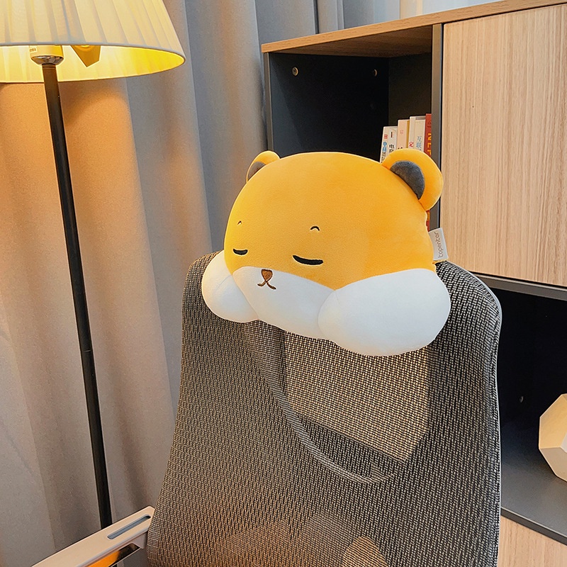 Headrest Kartun Kreatif Untuk Mobil, Bantal Berbentuk U Beruang Kecil Yang Lucu Untuk Penyangga Pinggang