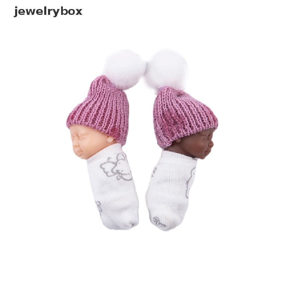 [jewelrybox] Simulasi Bayi Baru Lahir Pvc Ornamen Menangani Mainan Jari Boneka Pakaian Asli Butik Acak