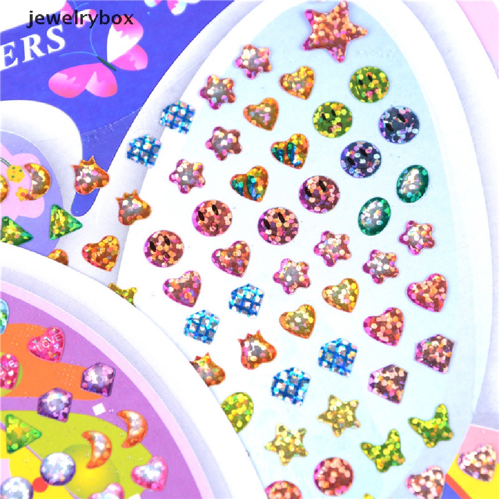 [jewelrybox] Kid Crystal Stick Anting Stiker Mainan Tubuh Tas Perhiasan Pesta Hadiah Natal Butik