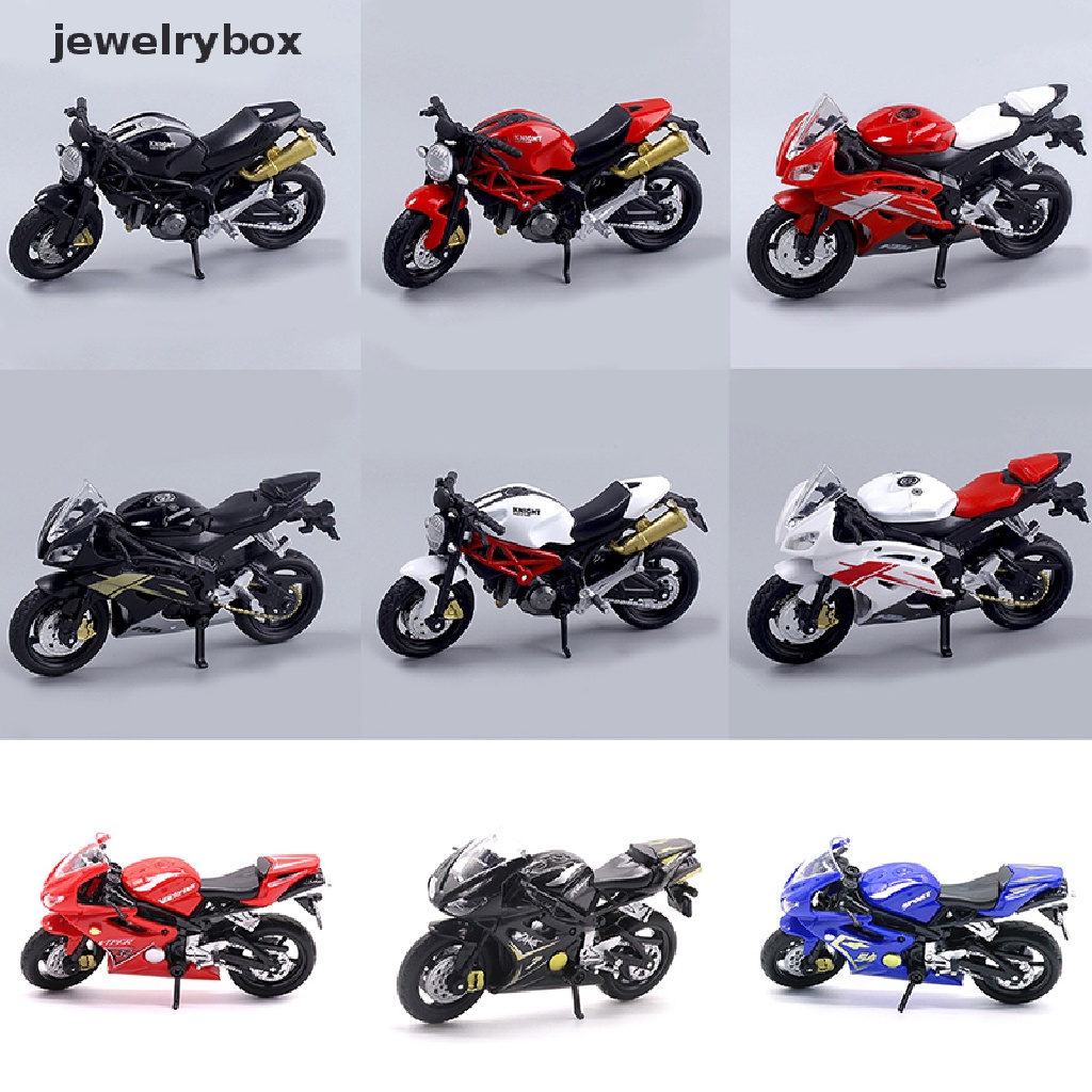 [jewelrybox] 1pc 1: 18 Ducati 696statis Die Cast Kendaraan Koleksi Hobi Mainan Motor Butik