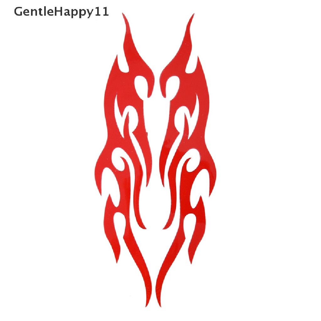 Gentlehappy 3D Flame Car Art Vinyl Decal Lucu Mobil Truk Motor Jendela Laptop Sticker id