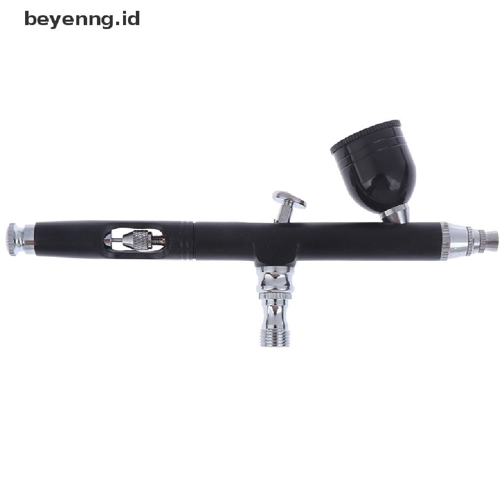 Beyen Dual Action Gravity Feed 0.3mm Airbrush Gun Nail Art Cat Tato Alat ID