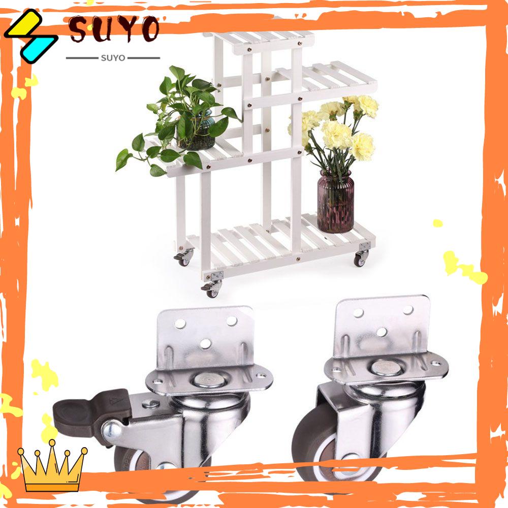 Suyo Furniture Casters Roda Lemari Untuk Trolley Baby Moving Chair Boks Putar Caster