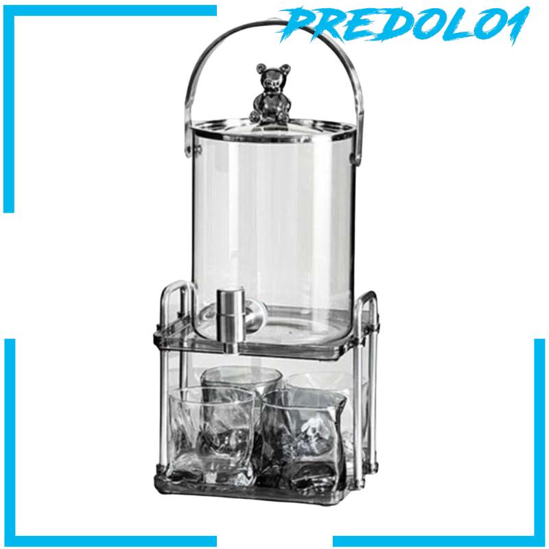[Predolo1] Dispenser Minuman Kaca Dengan Spigot Juice Jar Anti Bocor Untuk Dapur BBQ Kulkas