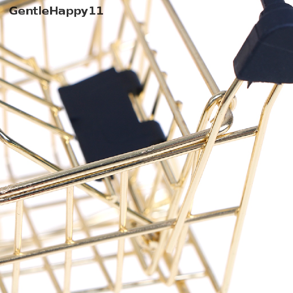 Gentlehappy Keranjang Belanja Mini Troli Rumah Kantor Serba Serbi Penyimpanan Hiasan Mainan Anak id