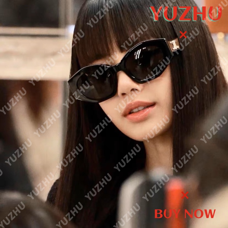 (YUZHU) Kacamata Hitam Bingkai Oversized Bentuk Mode Vintage Baru Rasa Hitam Musim Panas Mengemudi Tabir Surya Sunglasses Untuk Wanita