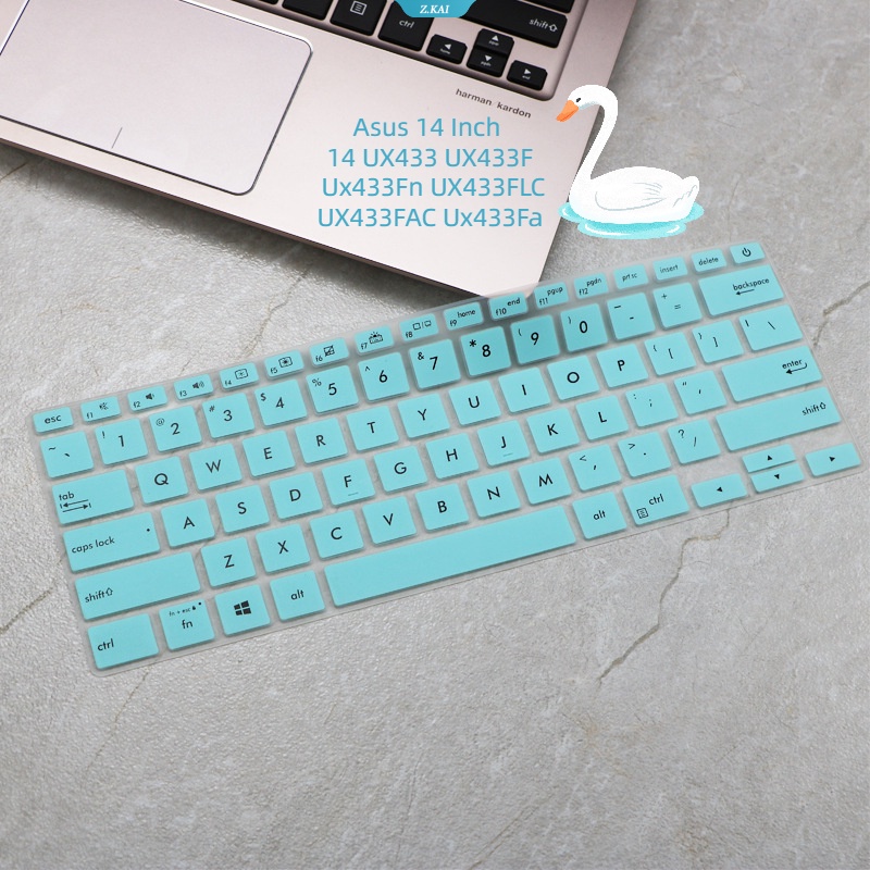 Pelindung Keyboard Bahan Silikon Tahan Air Untuk Asus Zenbook14Ux433 UX433F Ux433Fn UX433FLC UX433FAC Ux433Fa Aksesoris Laptop 14inch [ZK]