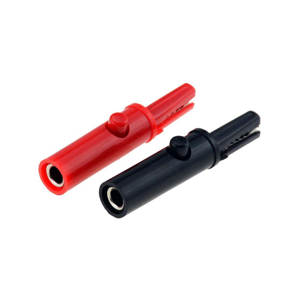 Chookyy Push Button Type Crocodile Clip Full Protective Insulative Pelindung Penjepit Untuk Multimeter Profesional Alligator Clip