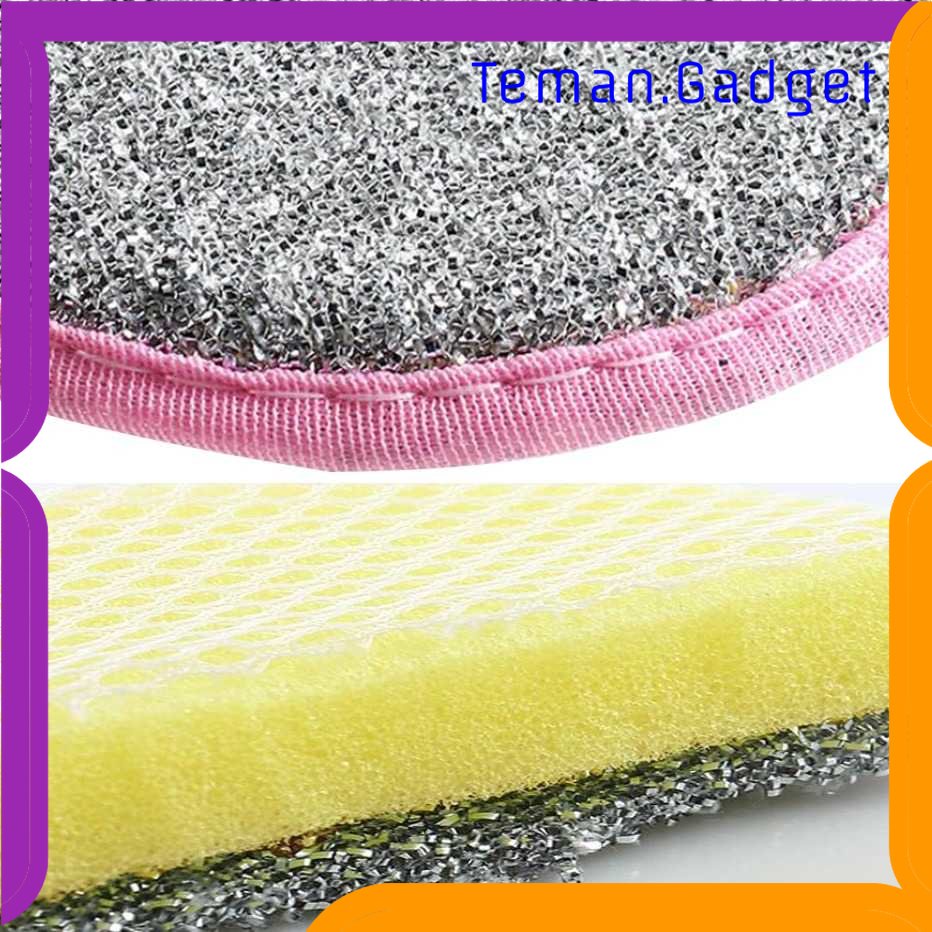 TG - DPR Golden Star Spons Cuci Piring Double Sides Cleaning Sponge 3PCS - XY-0186