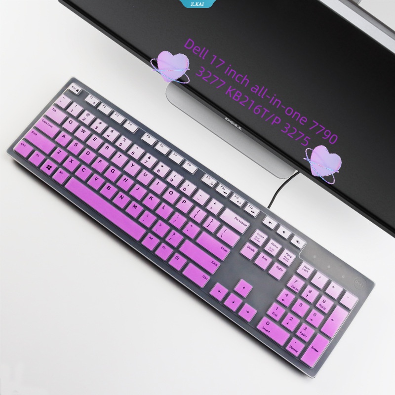 New TPU Clear Silicone Keyboard Komputer Desktop Film Pelindung Debu Untuk Dell 17inch Desktop Serba7790 3277 KB216T/P3275 [ZK]