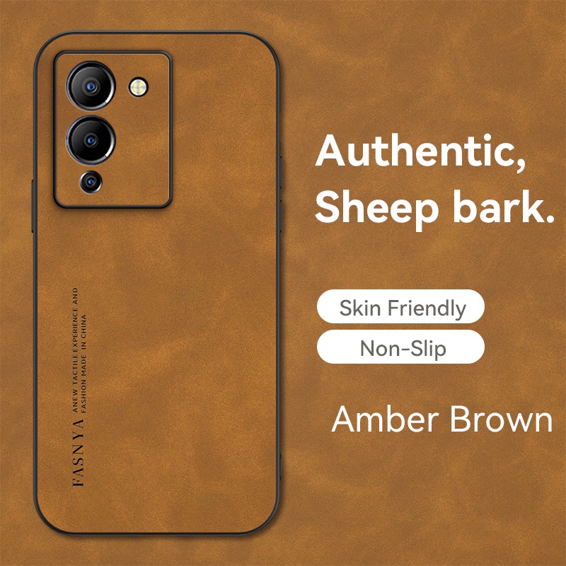 Fashion Kulit Domba Case Untuk Inifnix Note12G96 Hot 20S Hot 12play Hot 9play Hot 10play Smart5Smart6 Mewah Simple Matte Nubuck Kulit Domba Bertekstur Soft Cover RIXUAN